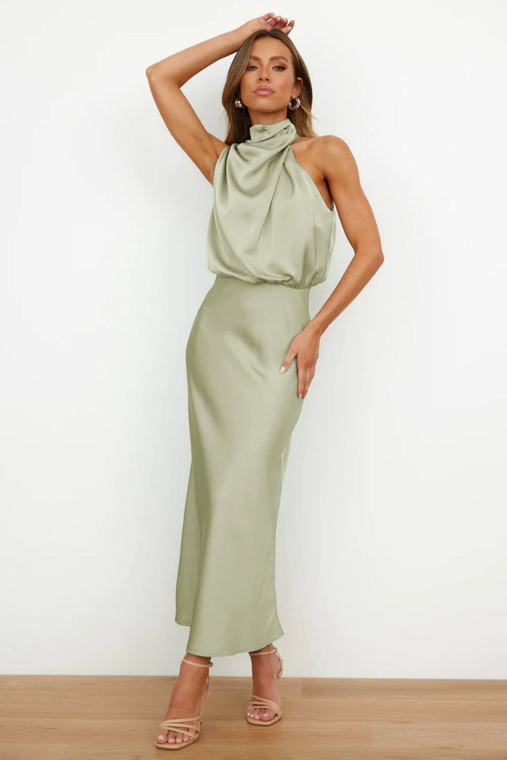 Lydia - Long Dress With Halter Neck