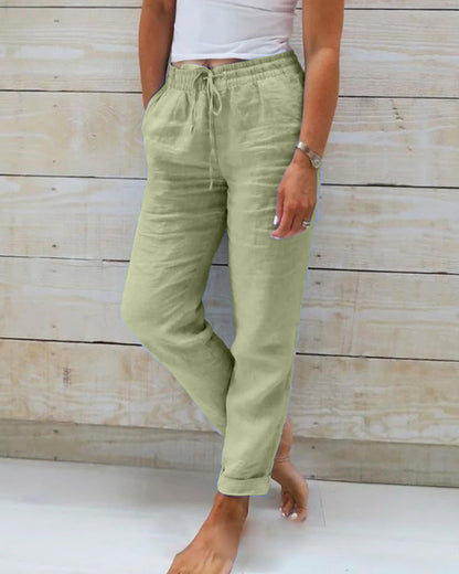 Roberta  - Casual Drawstring Pants