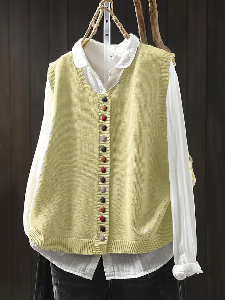 Toriana -  SleeveLess Knitted Vest