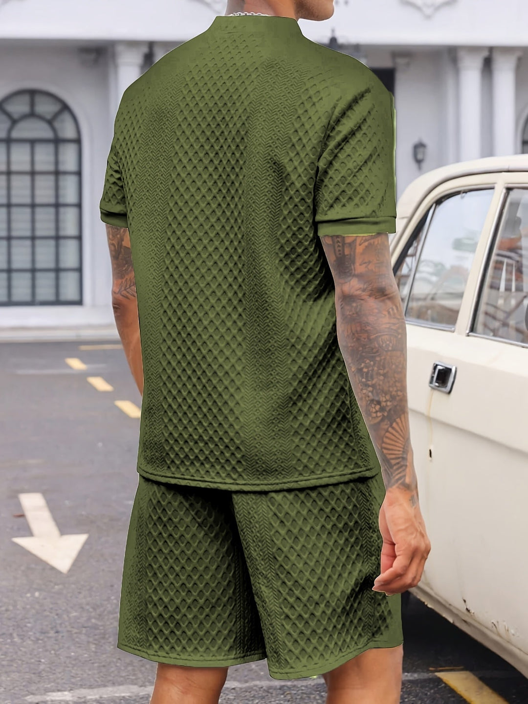 Reginald - Textured Pattern Two Piece Set