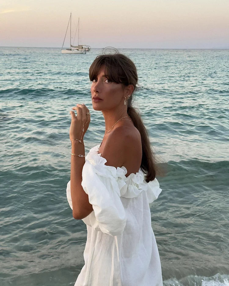 Francisca - Elegant Off Shoulder Summer Dress