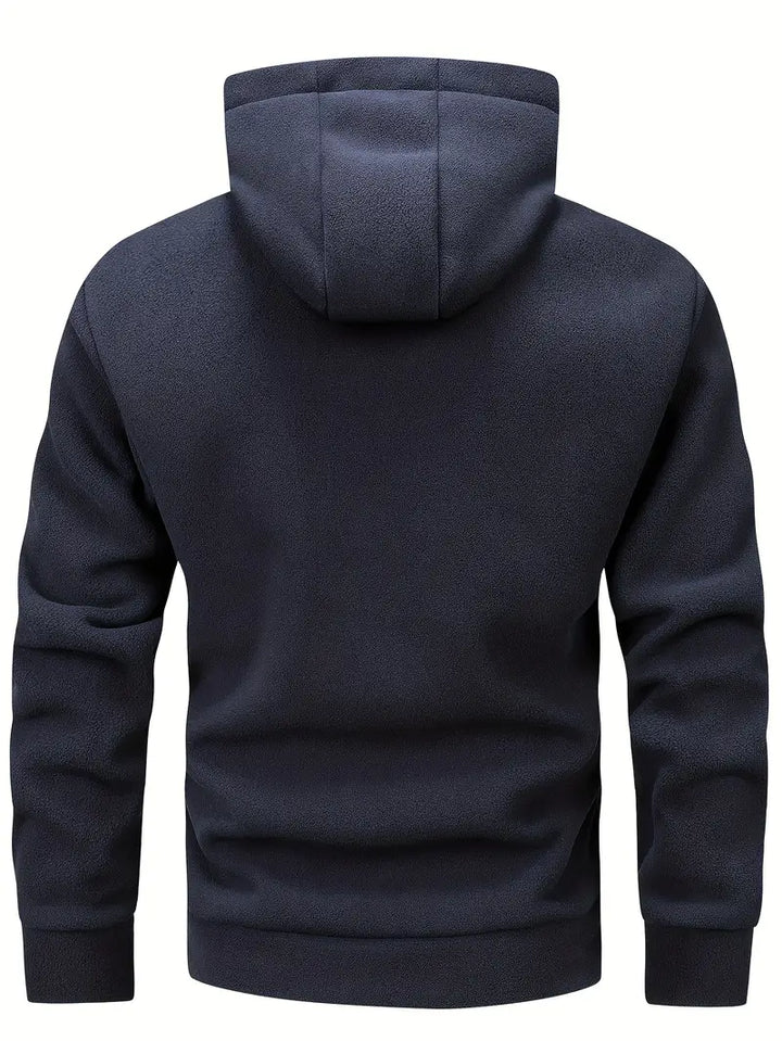 Aubin - Long Sleeve Zip-Up Hoodie With Pockets