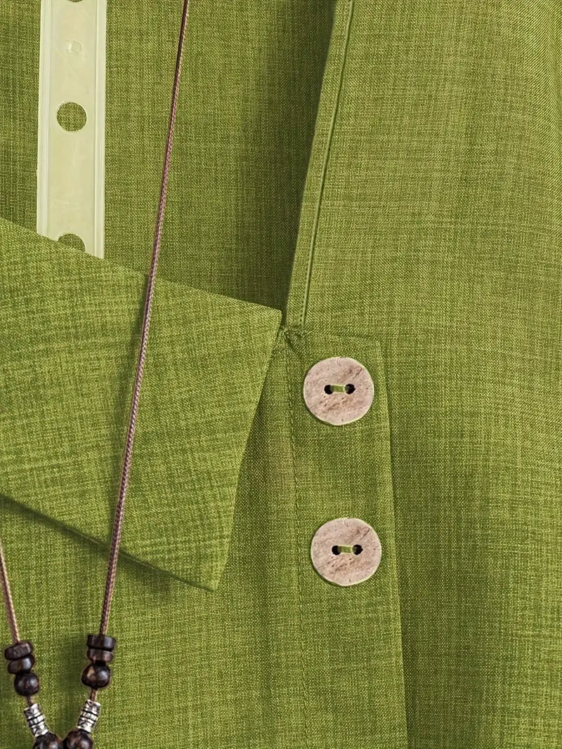 Milany - Casual Asymmetrical Neckline Blouse