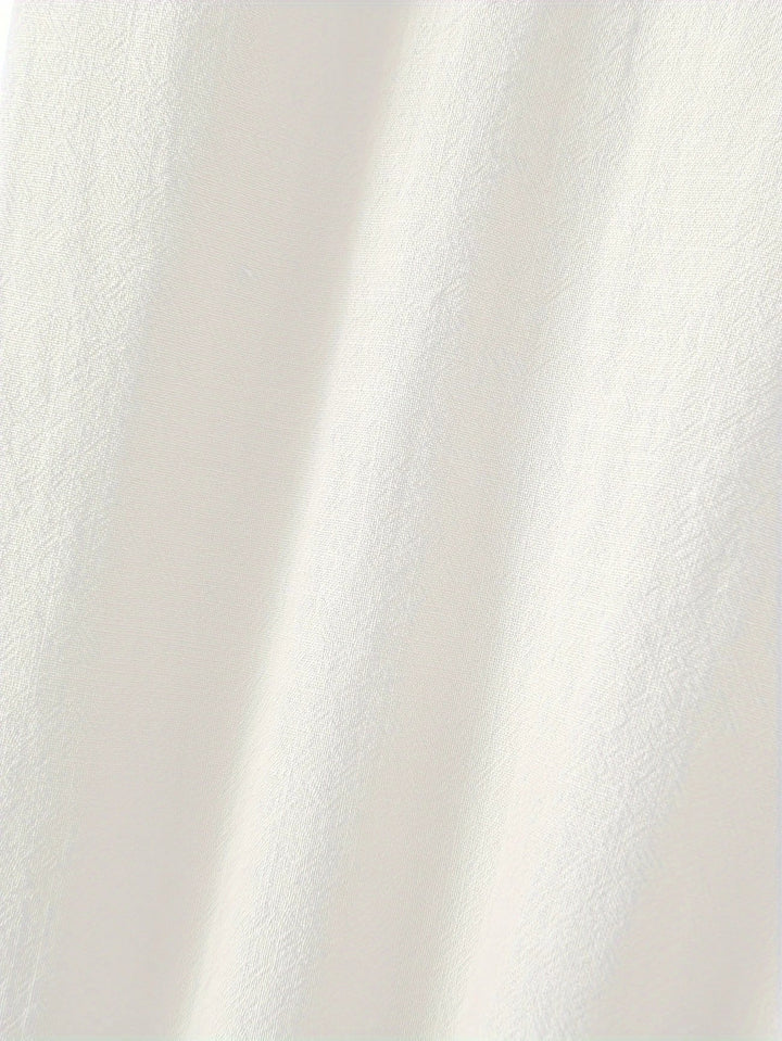 Nerida - Fashionable V-neck And Short Sleeve Blouse