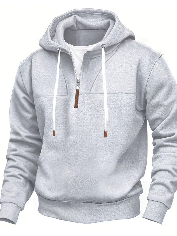 Kolton - Hooded Sweatshirt with Half Zipper