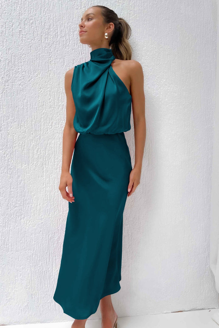 Veleta - Long Satin Dress