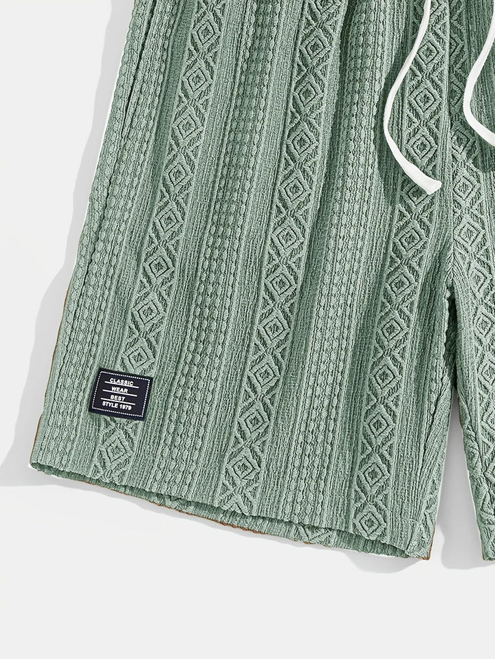 Andrew - Adjustable Drawstring Waist Shorts