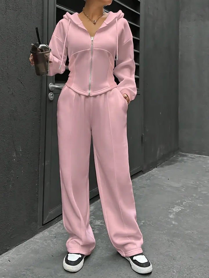 Nanci - Casual Long Sleeve Two Piece Set