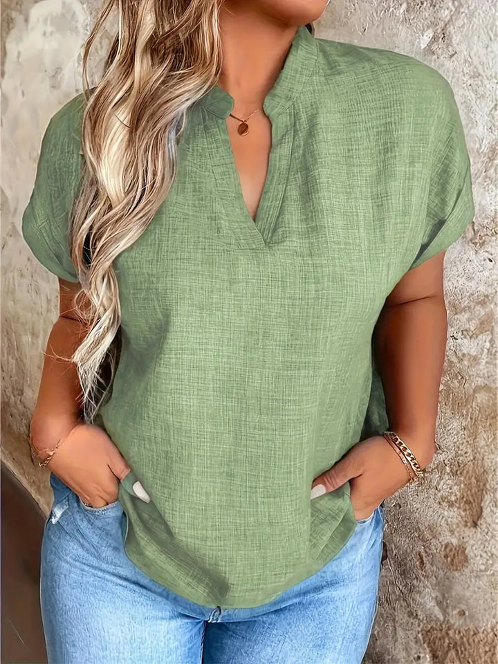Rosabelle - Casual V Neck Blouse