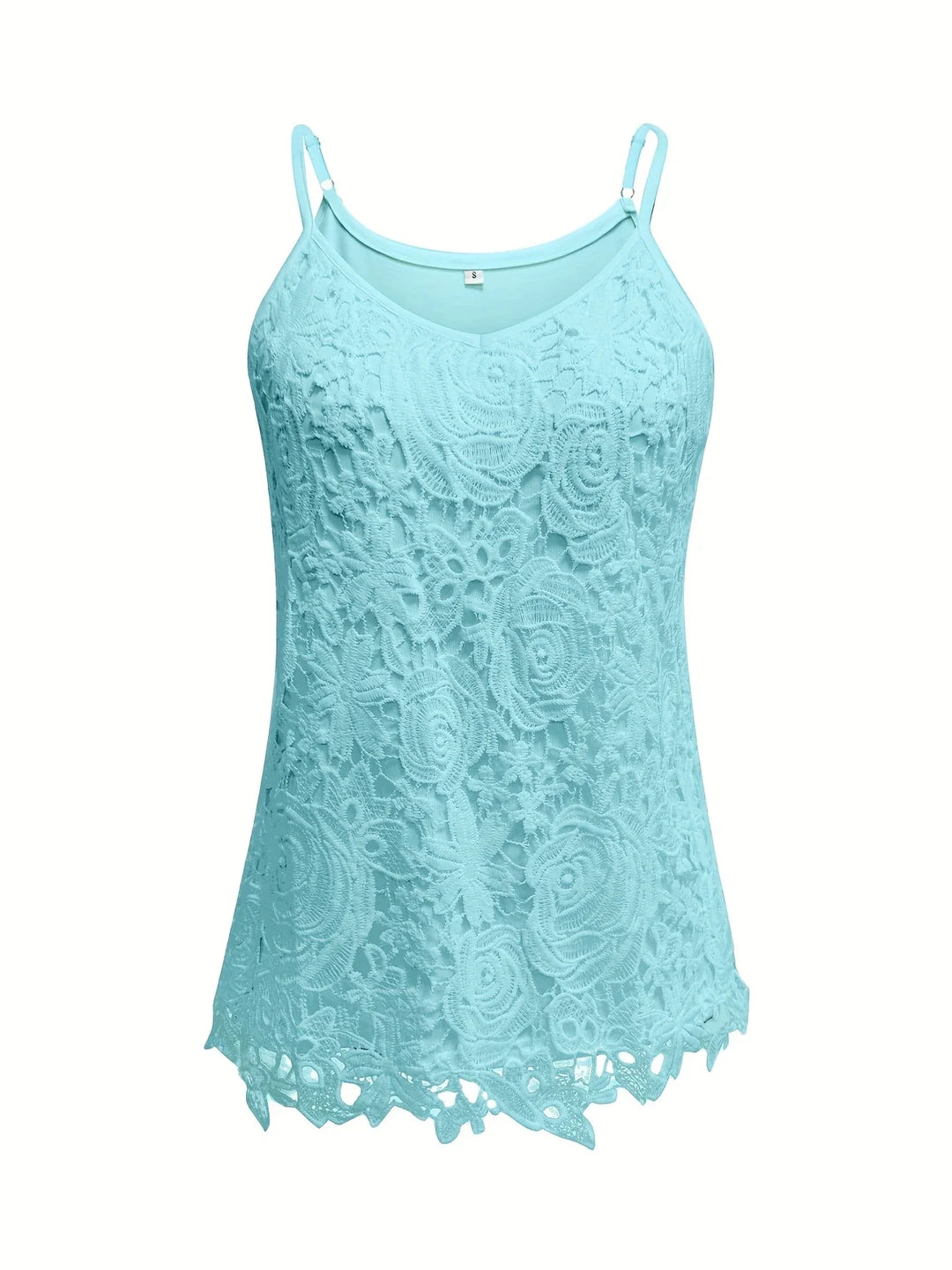 Juna - Elegant Sleeveless Lace Top With V Neck