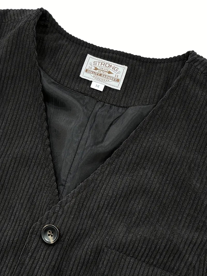 Fergus - Elegant Corduroy Vest
