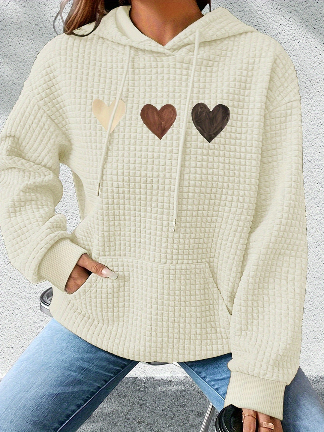 Urmela - Casual Polyester Hoodie With Pockets