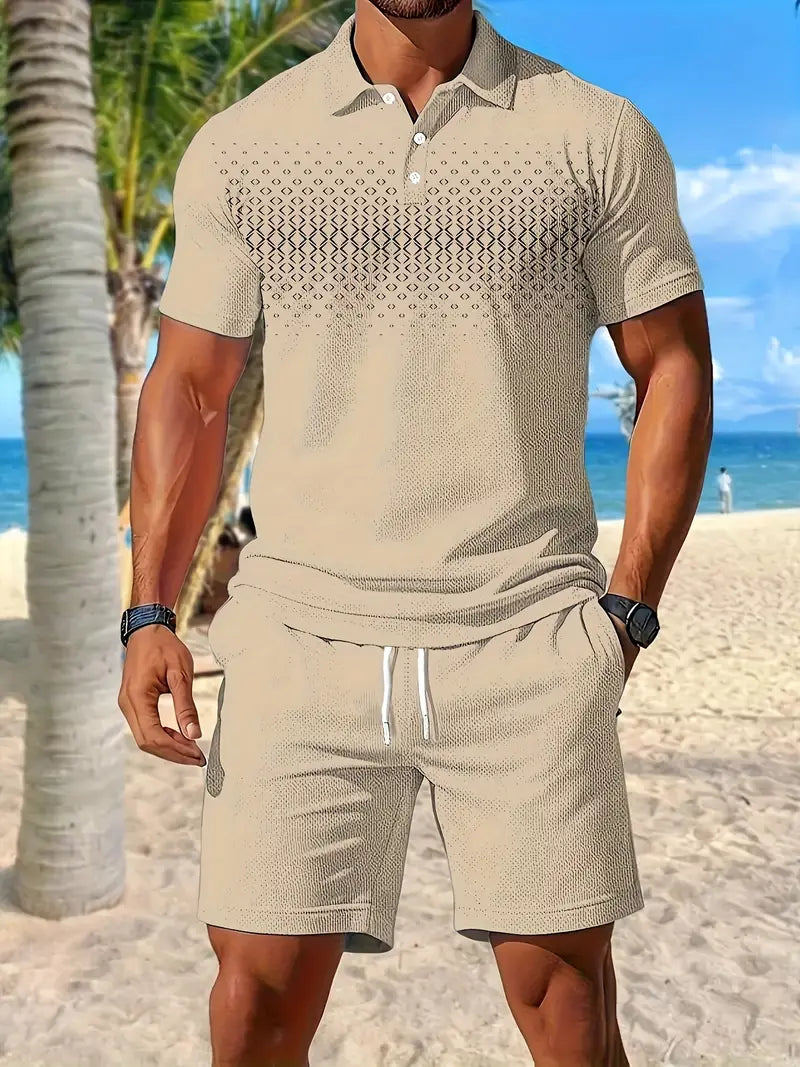 Zackary - Summer Short Sleeve Two Piece Set