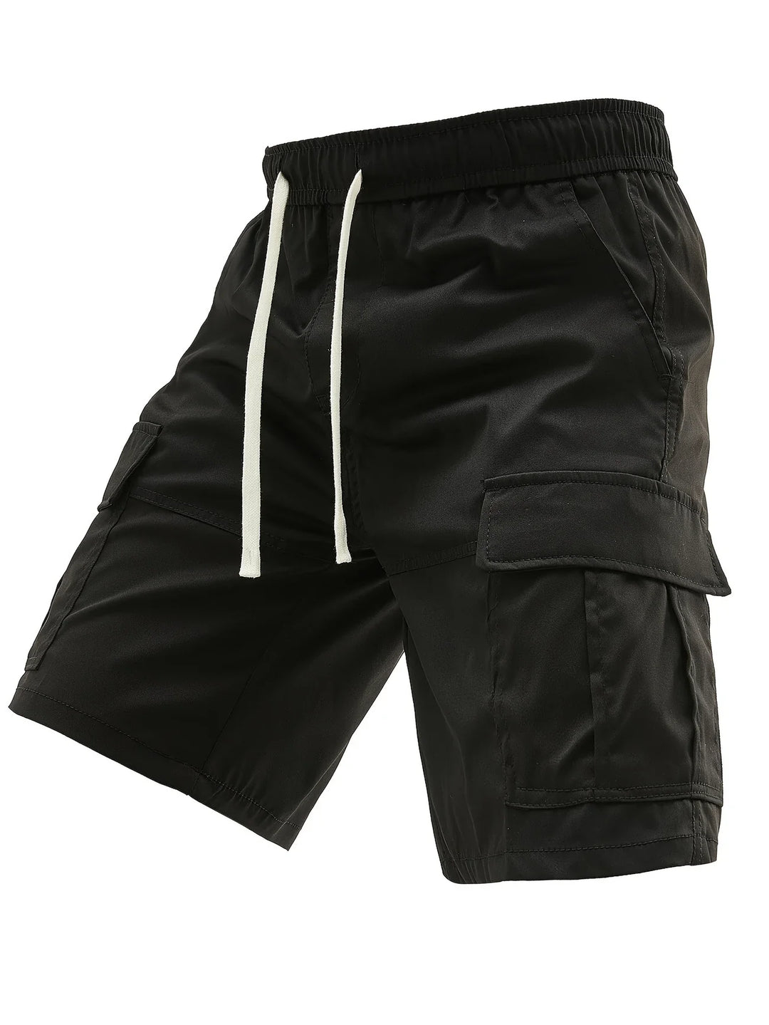 Lewand - Elegant Loose Fit Cargo Shorts With Side Pocket