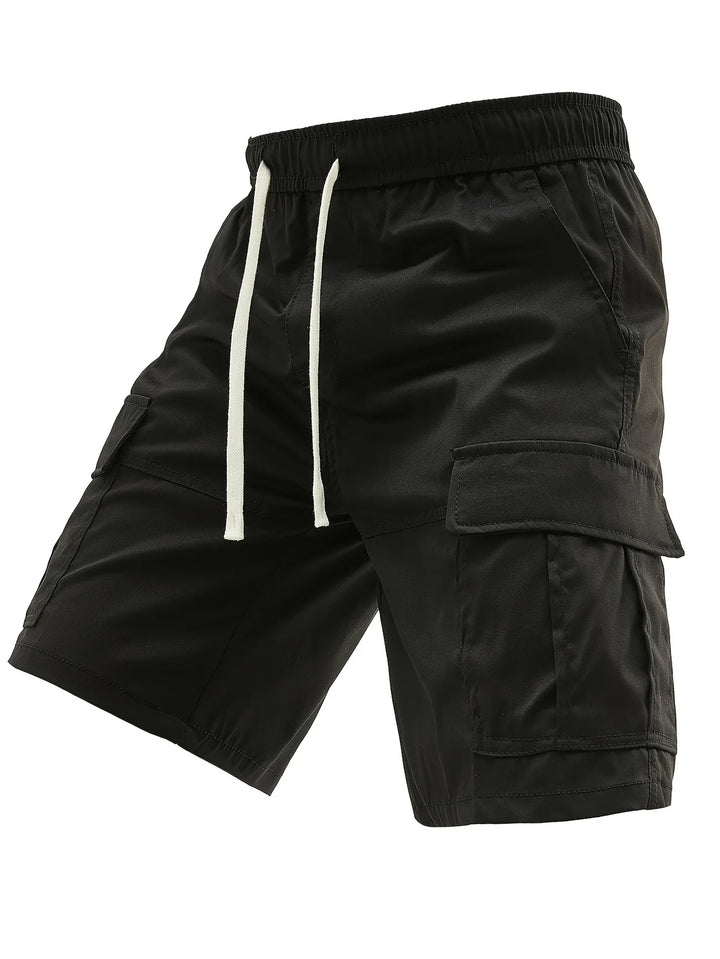 Lewand - Elegant Loose Fit Cargo Shorts With Side Pocket