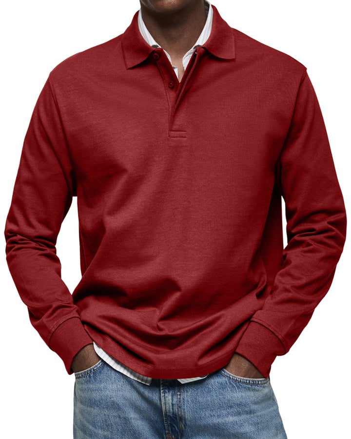 Joseba - Casual Long Sleeve Polo Shirt