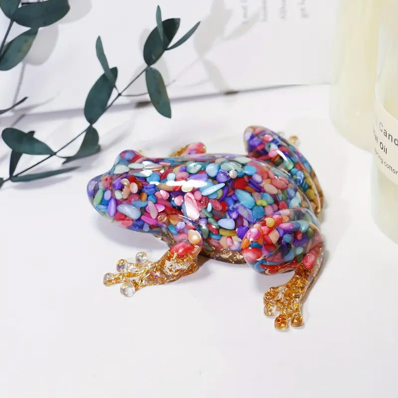 Frostone - Crystal Frog Sculpture For Home Decoration