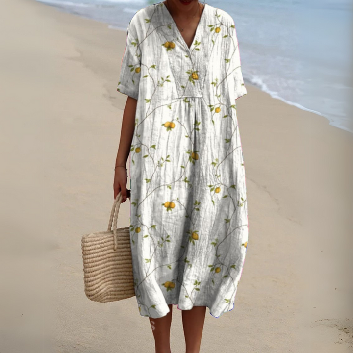 Lora - Colorful Floral Summer Dress