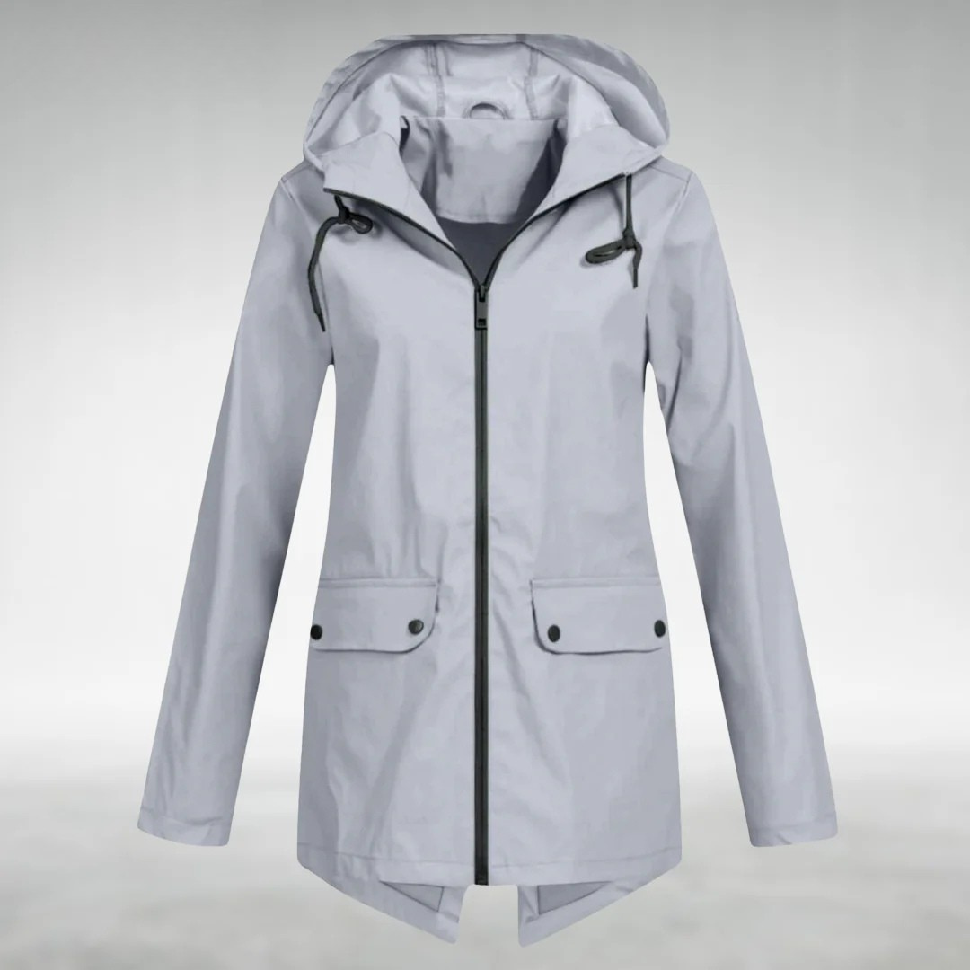Jalena - Waterproof Hooded Jacket With Pockets