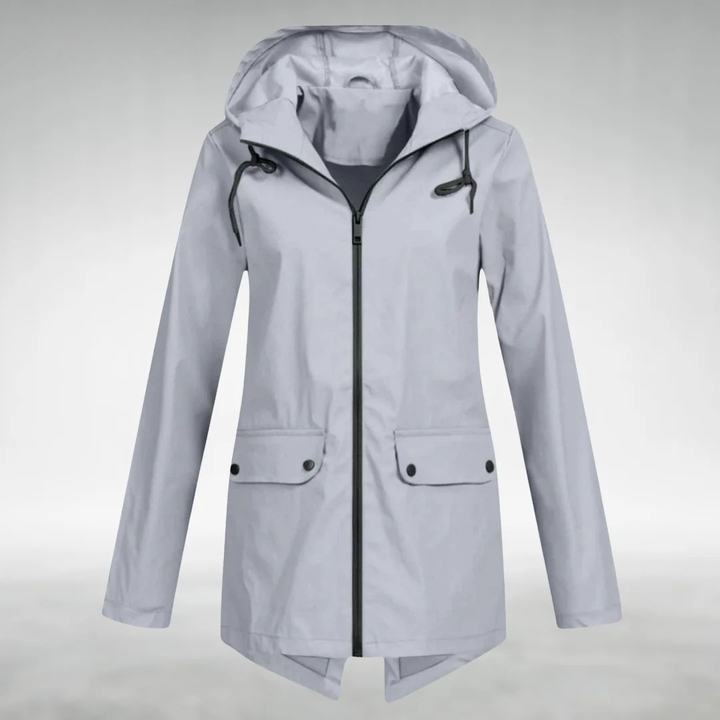 Jalena - Waterproof Hooded Jacket With Pockets