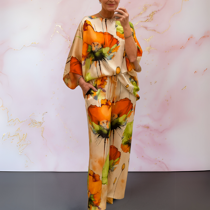 Pelaez - Elegant Printed Two Piece Set