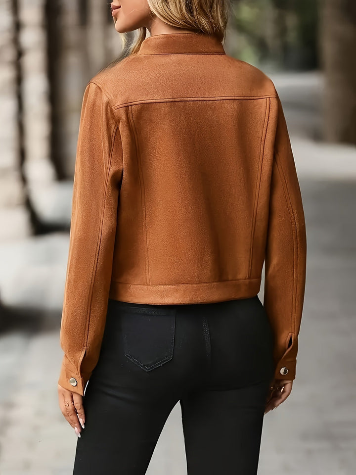 Slavica - Vintage Long Sleeve Jacket With Front Buttons