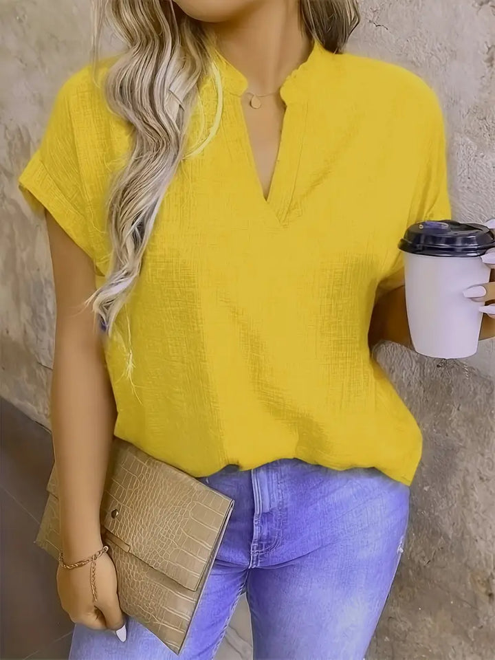 Rosabelle - Casual V Neck Blouse
