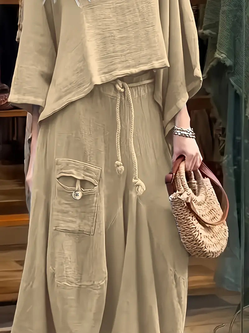 Phonsen - Premium Top And Skirt Set