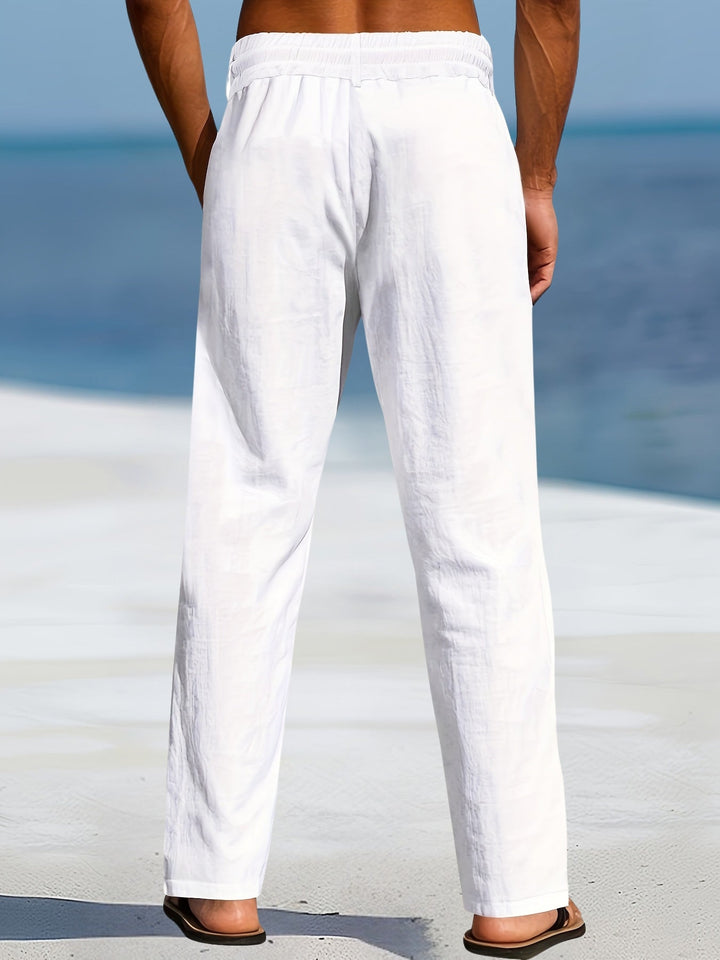 Aznar - Casual Linen Elastic Pant