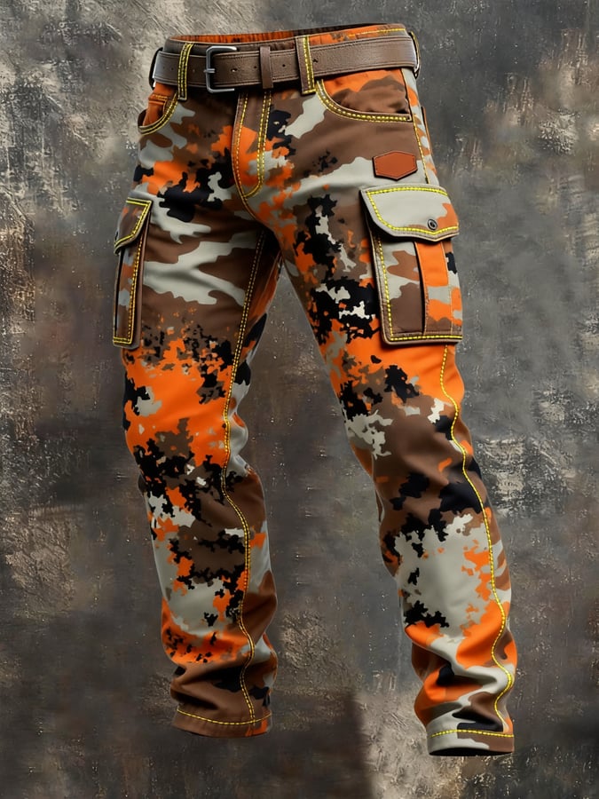 Bethell - Vintage Camouflage Multi-Pocket Pant