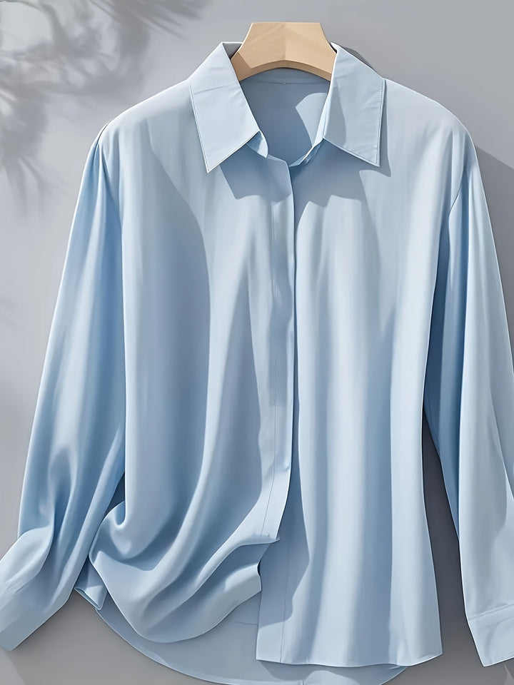 Elenochka - Stylish Long Sleeve Button Up Shirt