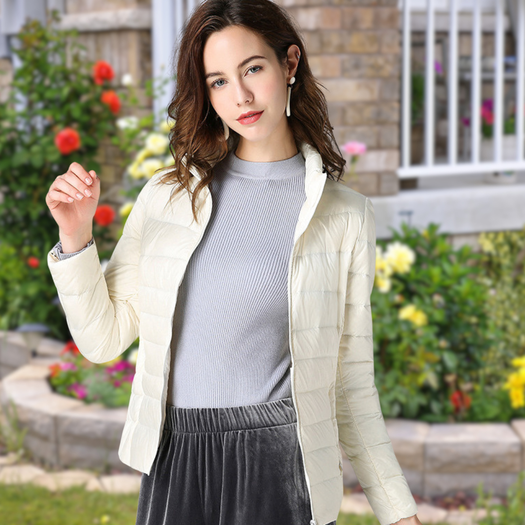 Isla - White Down Waterproof Jacket