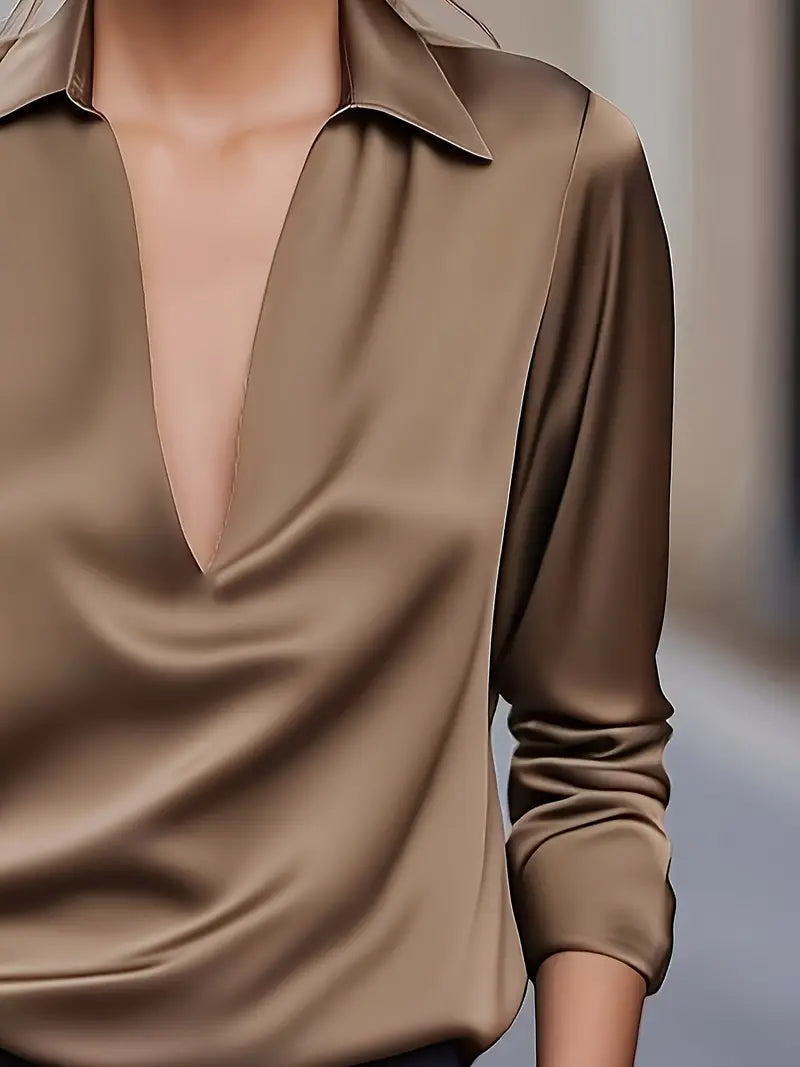 Nadene - Premium V-Neck Blouse