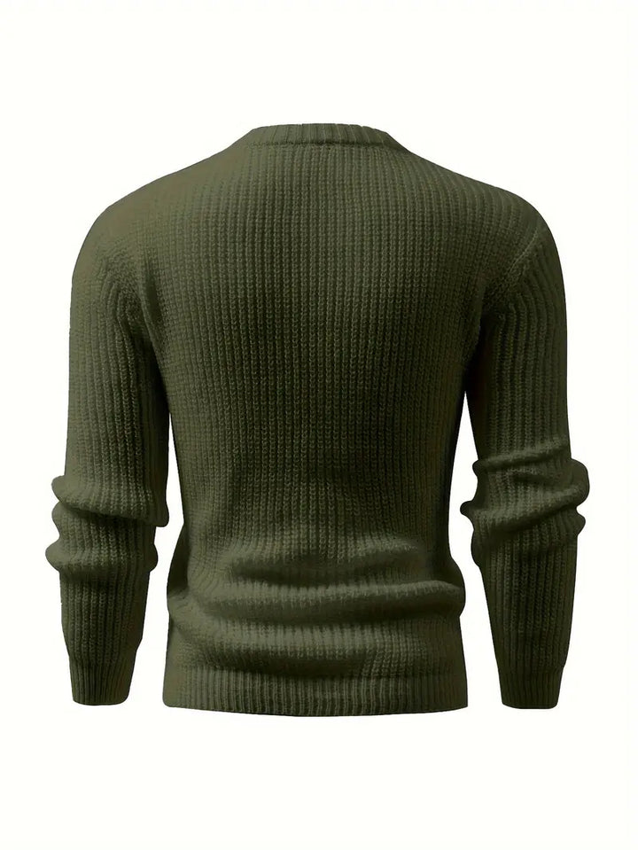 Jilson - Round Neck And Long Sleeve Textured Sweater