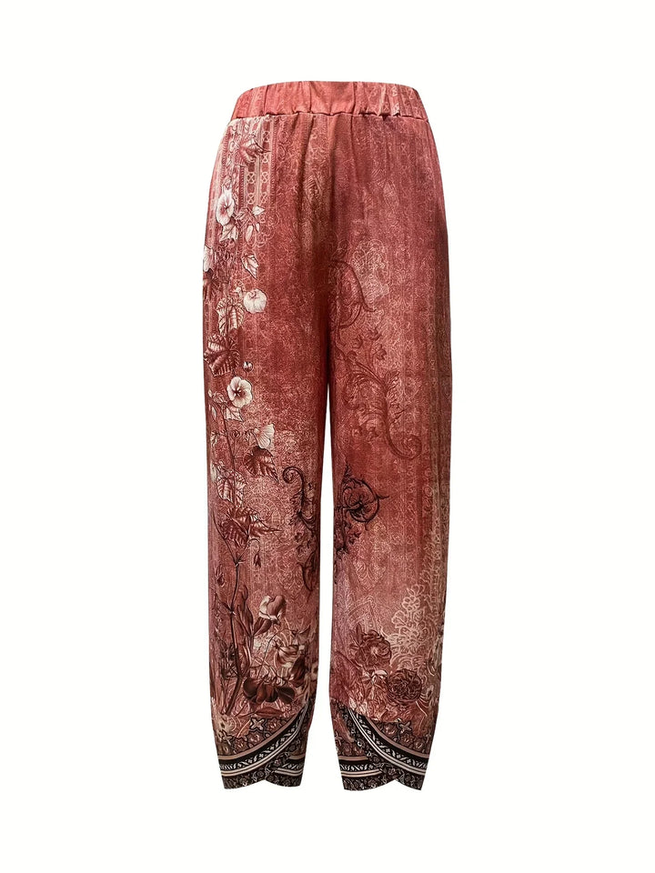 Kayden - Vintage Floral Capri Pants