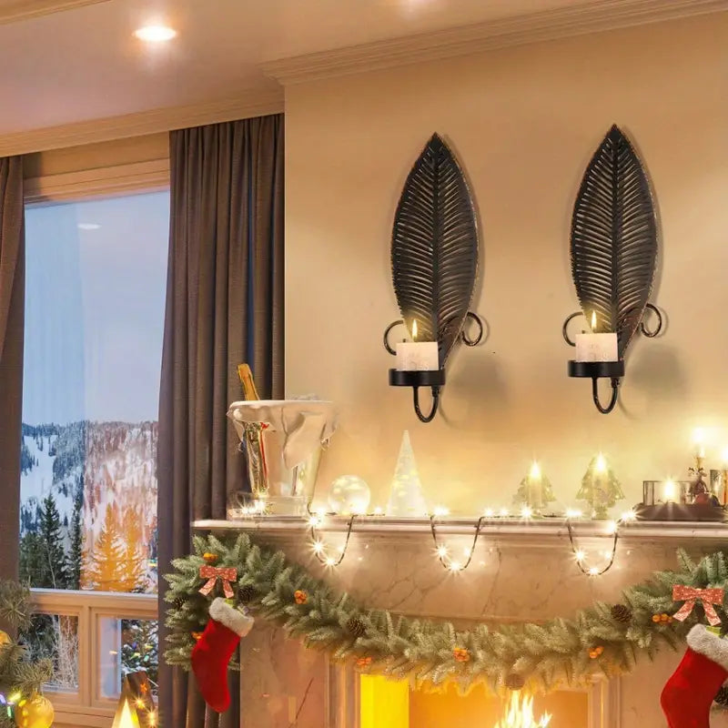 FoliGlow - Leaf Design Candle Holder Set