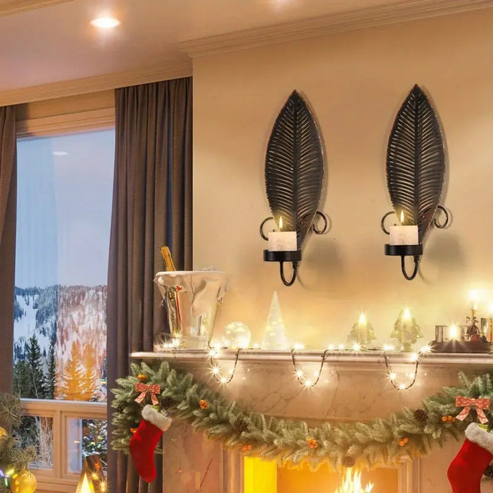 FoliGlow - Leaf Design Candle Holder Set