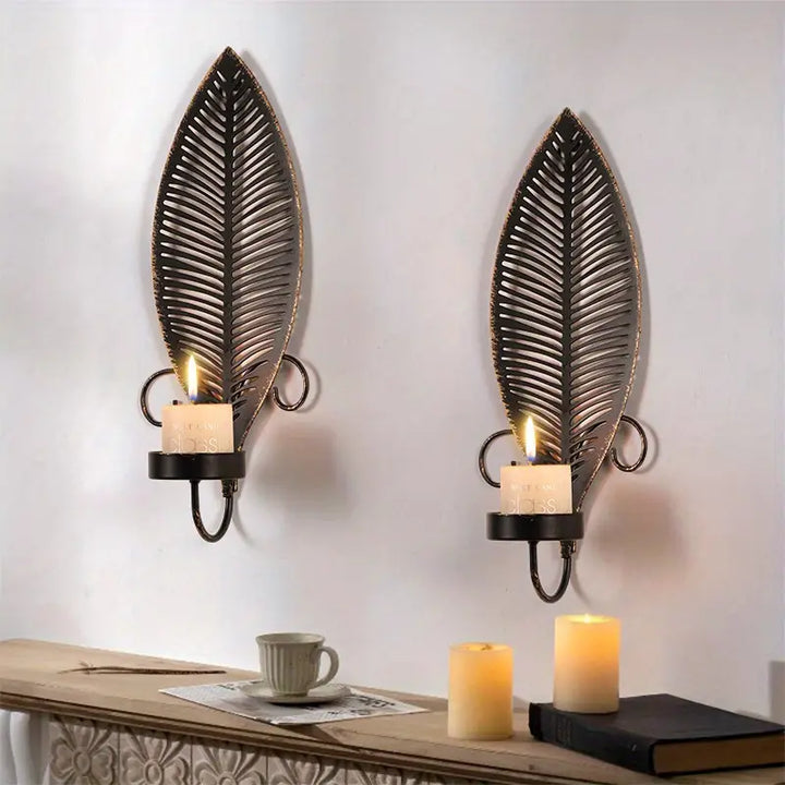 FoliGlow - Leaf Design Candle Holder Set