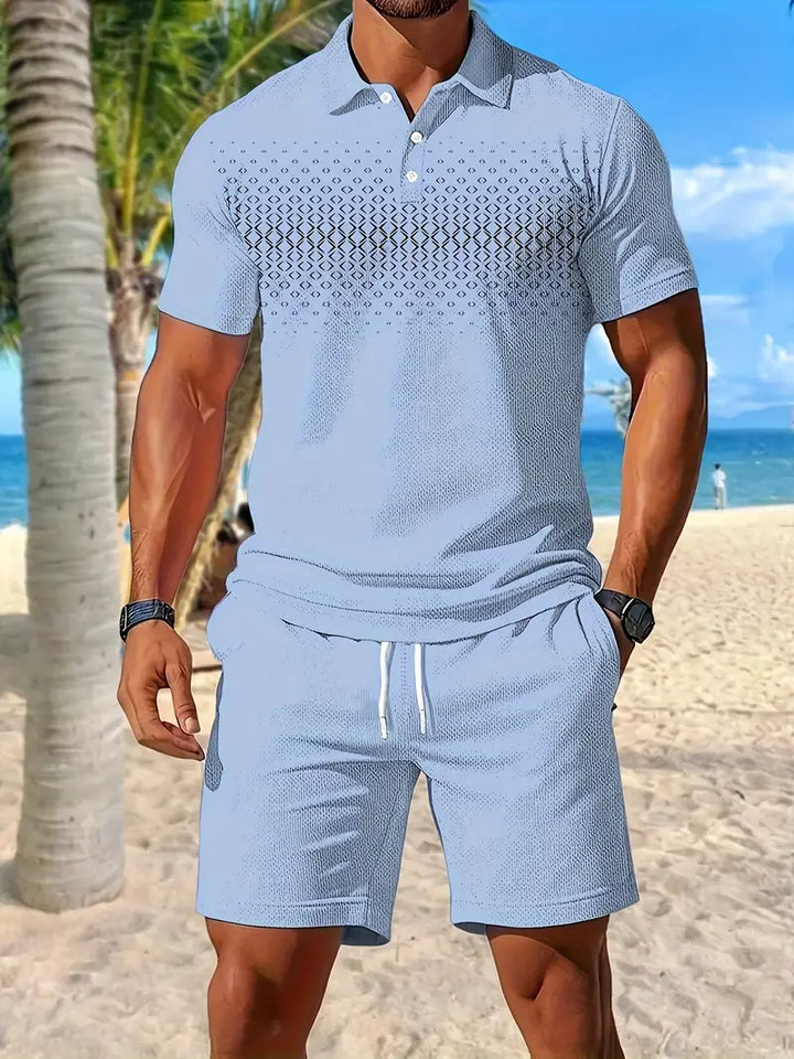 Zackary - Summer Short Sleeve Two Piece Set