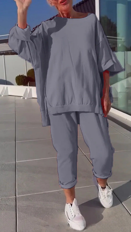 Esmaria - Casual Lounge Two Piece Set