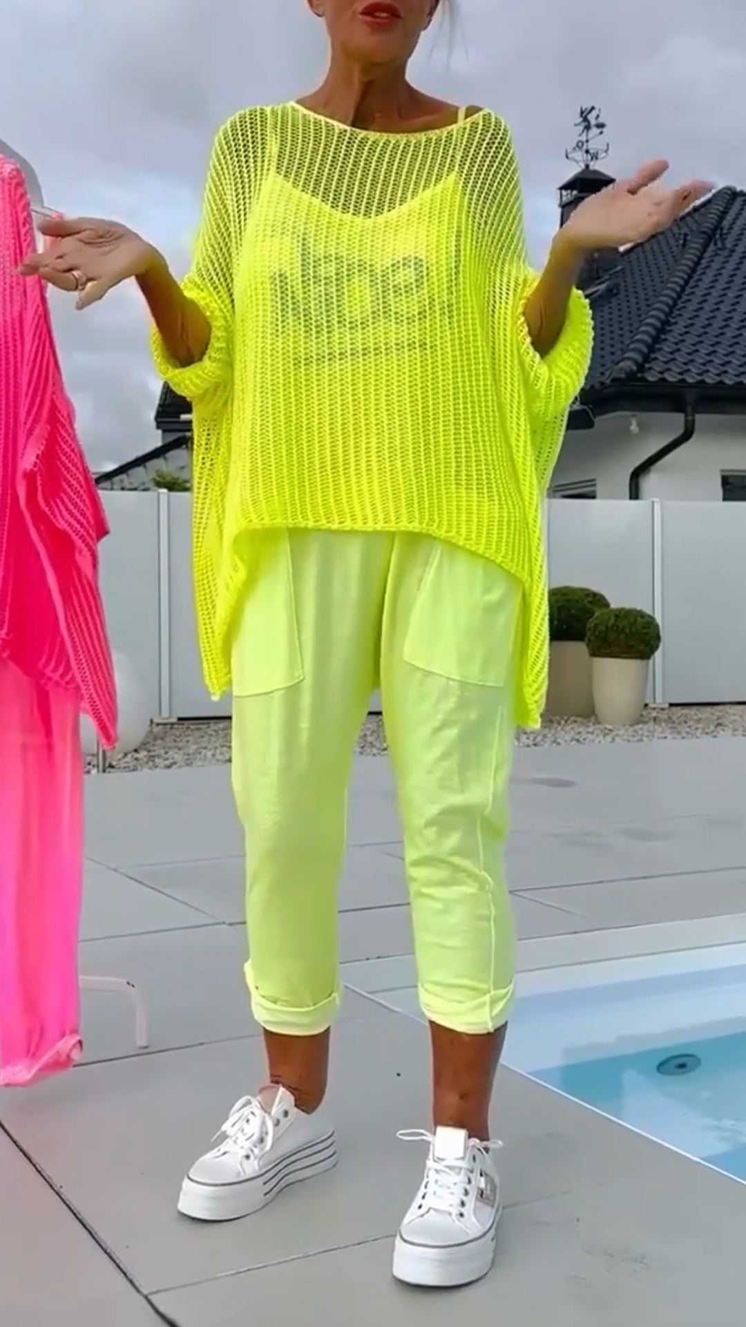 Spanou - Casual Jumpsuit And Hollow Smock