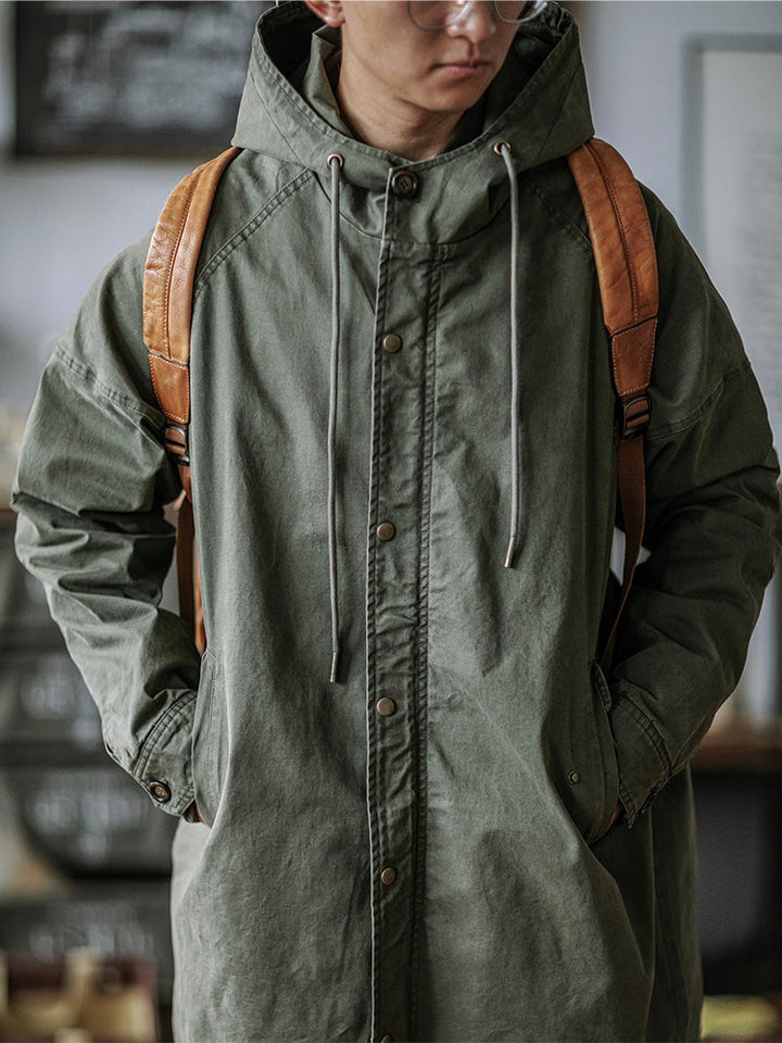 Ragnar - Vintage Millitary Style Hooded Jacket