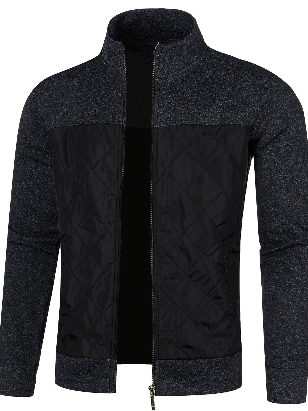 Grzegorz - Long Sleeve Knitted Jacket With Zip Up