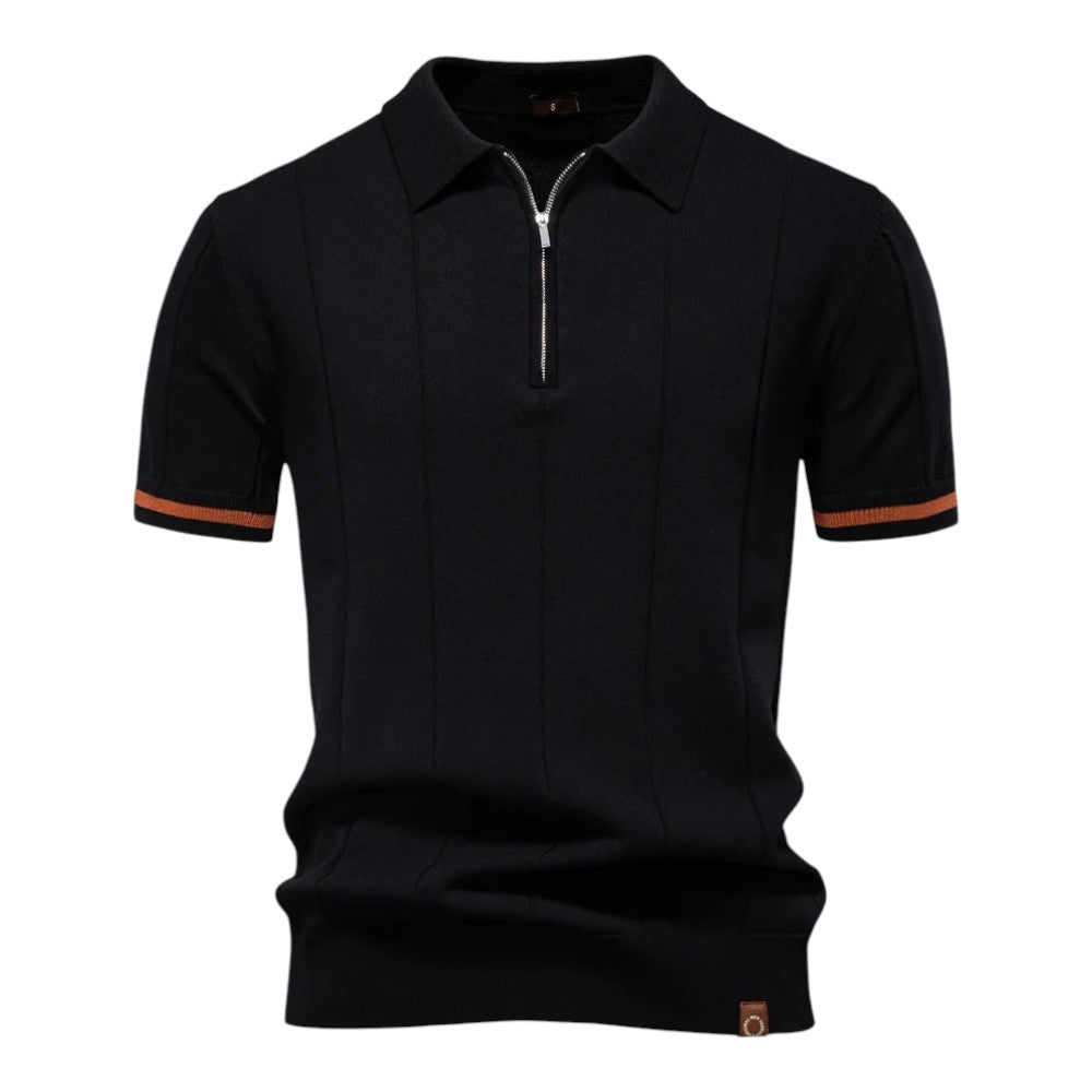 Johncena - Casual Atheletic Zipper Polo Shirt