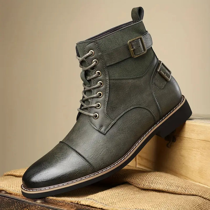 Dylan - Casual Ankle Boots With Buckle