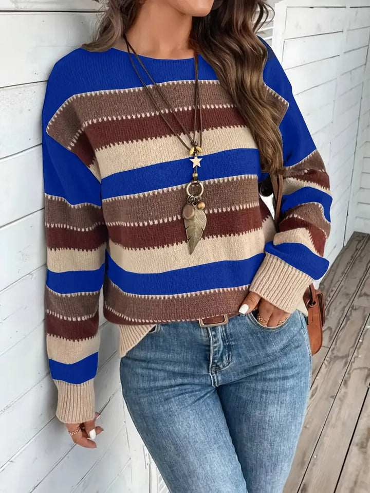 Evdokia - Casual Long Sleeve Sweater