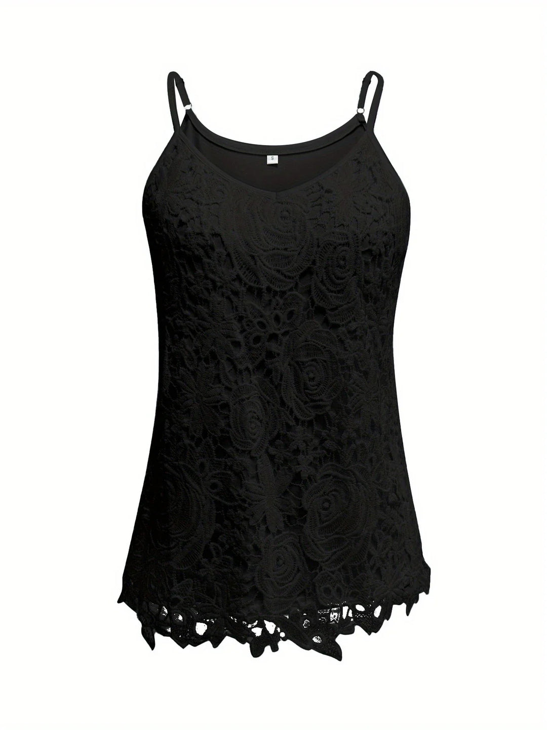 Juna - Elegant Sleeveless Lace Top With V Neck