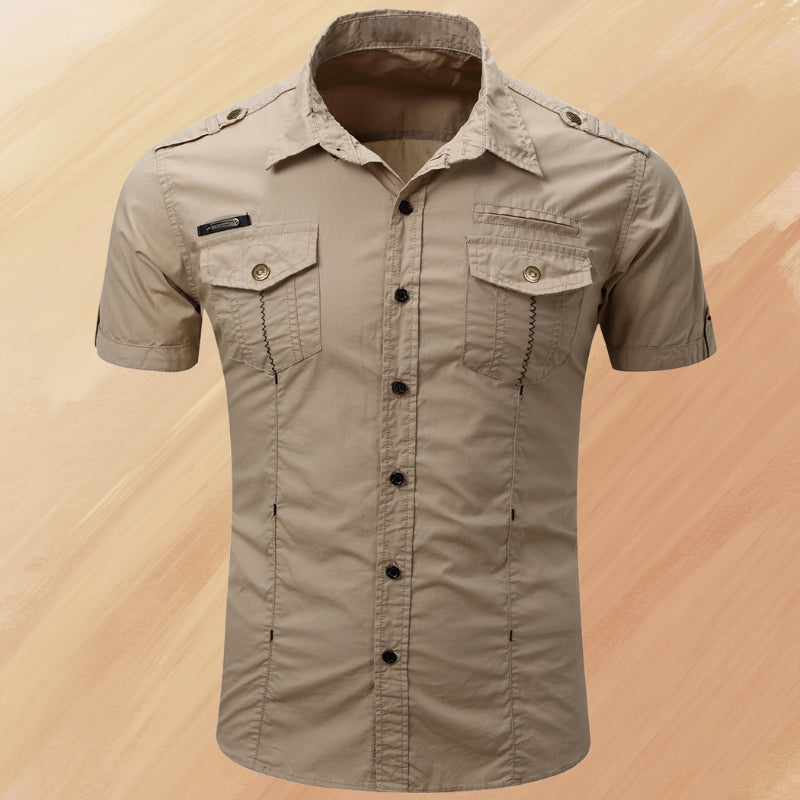 Ryder - Elegant Summer Short Sleeve Shirt With Pocket