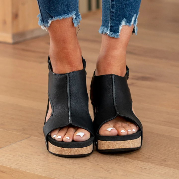 Makrina - Comfortable Wedge Heel Sandals