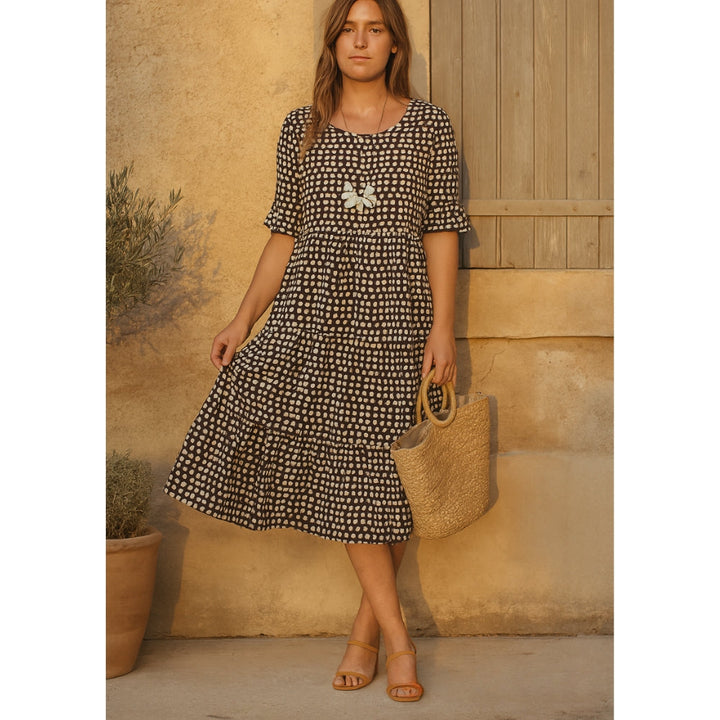 Mariam - Ruffle Sleeve Midi Dress